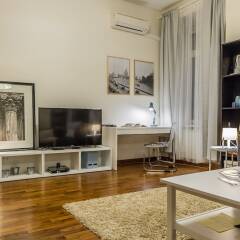Апартаменты GM Apartment Serafimovicha 2 Москва комната для гостей фото 5