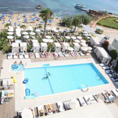 Отель Silver Sands Beach Hotel Кипр, Протарас - 10 отзывов об отеле, цены и фото номеров - забронировать отель Silver Sands Beach Hotel онлайн бассейн фото 3