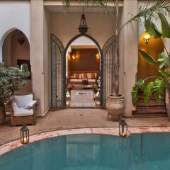 Отель Riad Monika Марокко, Марракеш - отзывы, цены и фото номеров - забронировать отель Riad Monika онлайн бассейн фото 3