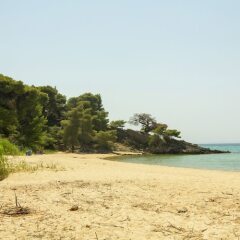 Отель Greenlea Beachfront Villa Spathies пляж