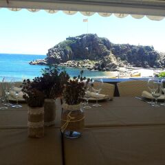 Отель Hostal Restaurant Sa Malica Бланес пляж фото 2