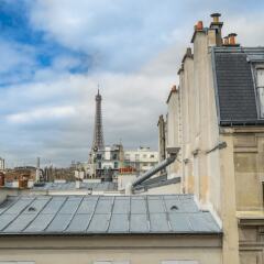 Отель Eiffel Tower Family - Wifi - AC Париж балкон