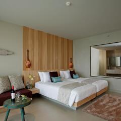 Отель Kalima Resort & Spa, Phuket 5* Семейный номер с видом на море разные типы кроватей фото 4