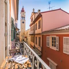 Отель Philarmonic Orchestra Apartment Греция, Корфу - отзывы, цены и фото номеров - забронировать отель Philarmonic Orchestra Apartment онлайн балкон