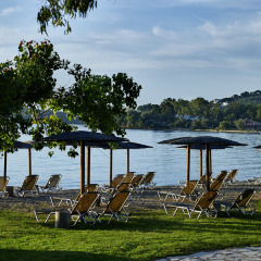Отель Corfu Chandris Hotel and Villas Греция, Корфу - отзывы, цены и фото номеров - забронировать отель Corfu Chandris Hotel and Villas онлайн пляж фото 2