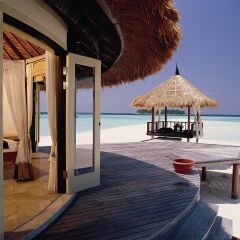 Отель Banyan Tree Vabbinfaru Мальдивы, Северный атолл Мале - отзывы, цены и фото номеров - забронировать отель Banyan Tree Vabbinfaru онлайн приотельная территория
