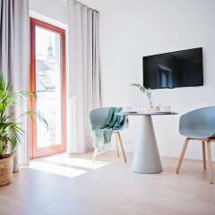 Отель E-Apartamenty Dominikanska Польша, Познань - отзывы, цены и фото номеров - забронировать отель E-Apartamenty Dominikanska онлайн удобства в номере фото 2