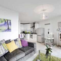 Отель 1 Bedroom Apartment in Bow With Spectacular Views Великобритания, Лондон - отзывы, цены и фото номеров - забронировать отель 1 Bedroom Apartment in Bow With Spectacular Views онлайн комната для гостей фото 3