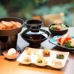 Отель Aizu Higashiyama Onsen Tsuki no Akari Айдзувакамацу питание