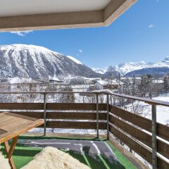 Отель Quadratscha Hotel Швейцария, Самедан - отзывы, цены и фото номеров - забронировать отель Quadratscha Hotel онлайн балкон