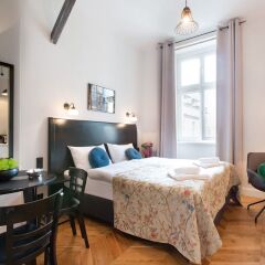 Отель Antique Apartments - Plac Szczepanski Польша, Краков - 1 отзыв об отеле, цены и фото номеров - забронировать отель Antique Apartments - Plac Szczepanski онлайн комната для гостей фото 3