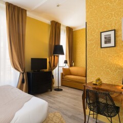 Отель Hôtel Le Grimaldi by Happyculture Франция, Ницца - 6 отзывов об отеле, цены и фото номеров - забронировать отель Hôtel Le Grimaldi by Happyculture онлайн удобства в номере фото 2