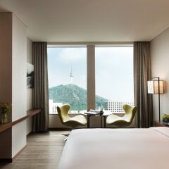 Отель Courtyard by Marriott Seoul Namdaemun Южная Корея, Сеул - отзывы, цены и фото номеров - забронировать отель Courtyard by Marriott Seoul Namdaemun онлайн комната для гостей фото 2