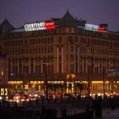 Гостиница Кортъярд Марриотт Санкт-Петербург Васильевский в Санкт-Петербурге - забронировать гостиницу Кортъярд Марриотт Санкт-Петербург Васильевский, цены и фото номеров вид на фасад