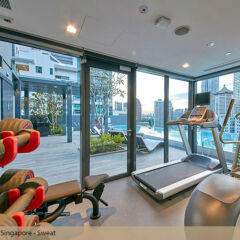 Отель Oakwood Studios Singapore фитнесс-зал фото 3