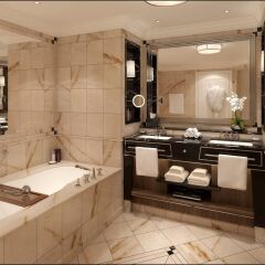 Отель The Ritz-Carlton, Berlin Германия, Берлин - 10 отзывов об отеле, цены и фото номеров - забронировать отель The Ritz-Carlton, Berlin онлайн ванная