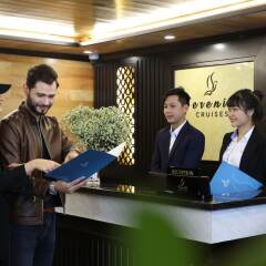Отель Halong Serenity Cruise Вьетнам, Халонг - отзывы, цены и фото номеров - забронировать отель Halong Serenity Cruise онлайн интерьер отеля
