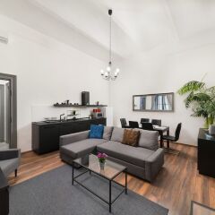 Отель Karma Boutique Apartments Венгрия, Будапешт - отзывы, цены и фото номеров - забронировать отель Karma Boutique Apartments онлайн комната для гостей фото 10