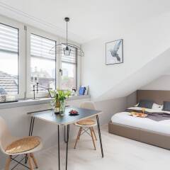 Отель Visionapartments Zurich Zweierstrasse Цюрих комната для гостей фото 5