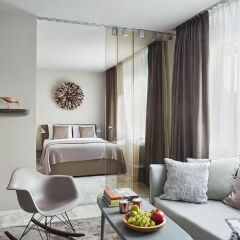 Отель Visionapartments Zurich Militärstrasse Цюрих комната для гостей
