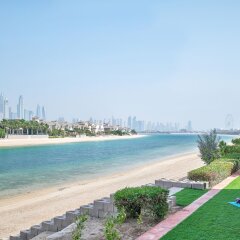 Отель Dream Inn Dubai-Luxury Palm Beach Villa пляж