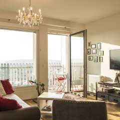 Отель Sky View Apartment Vienna by Welcome2Vienna Австрия, Вена - отзывы, цены и фото номеров - забронировать отель Sky View Apartment Vienna by Welcome2Vienna онлайн комната для гостей фото 4