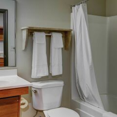 Отель Woodspring Suites Columbus Hilliard Колумбус ванная
