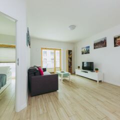 Отель ShortStayPoland Mennica Residence (B51) комната для гостей