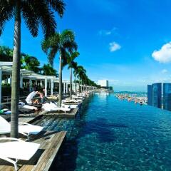 Отель Marina Bay Sands Сингапур бассейн фото 2