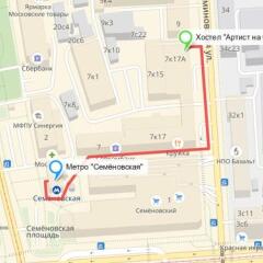 Hostel Artist on Semenovskaya Москва городской автобус