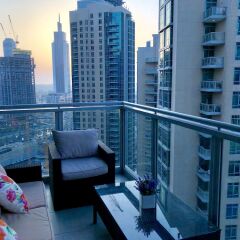 Отель Ultimate Stay 4BR Burj Khalifa view балкон