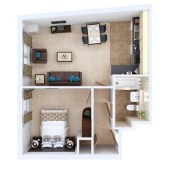 Апартаменты Fountain Court Grove Apartments Эдинбург удобства в номере фото 2