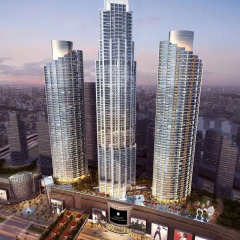 Отель Address Fountain Views Дубай вид на фасад фото 2