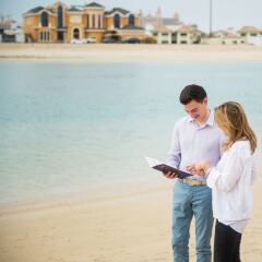 Отель Dream Inn Dubai - Palm Villa Frond O пляж