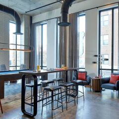 Отель Moxy Columbus Short North США, Колумбус - отзывы, цены и фото номеров - забронировать отель Moxy Columbus Short North онлайн гостиничный бар