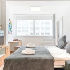 Отель SKY9 Apartment City Center Австрия, Вена - отзывы, цены и фото номеров - забронировать отель SKY9 Apartment City Center онлайн комната для гостей фото 4