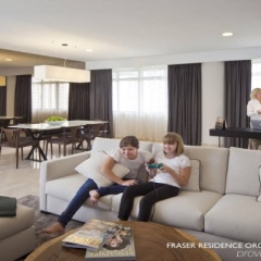 Отель Fraser Residence Orchard Сингапур, Сингапур - отзывы, цены и фото номеров - забронировать отель Fraser Residence Orchard онлайн комната для гостей фото 2