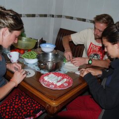 Dalat Backpackers Hostel Далат питание