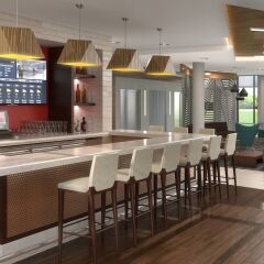 Отель SpringHill Suites by Marriott Columbus Easton Area гостиничный бар