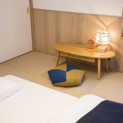 Musubi Hotel Machiya Kiyokawa 1 Фукуока комната для гостей