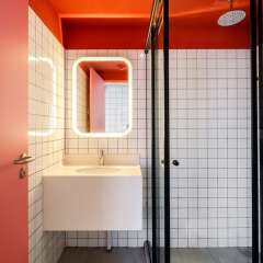 Circular House Capsule Hotel Сингапур ванная