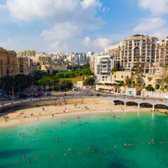 Le Méridien St. Julians Hotel & Spa пляж