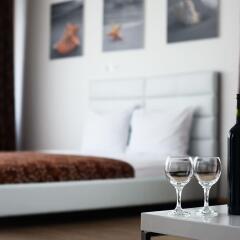 Отель Sky View Luxury Apartments Черногория, Будва - отзывы, цены и фото номеров - забронировать отель Sky View Luxury Apartments онлайн комната для гостей фото 2