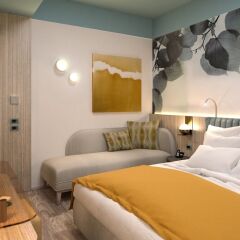 Отель Regina Elena 57 & Oro Bianco Spa Италия, Римини - 2 отзыва об отеле, цены и фото номеров - забронировать отель Regina Elena 57 & Oro Bianco Spa онлайн комната для гостей фото 2