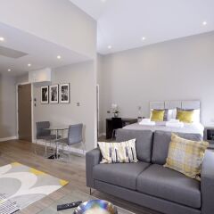 Отель Destiny Scotland Apartments at Nelson Mandela Place Великобритания, Глазго - отзывы, цены и фото номеров - забронировать отель Destiny Scotland Apartments at Nelson Mandela Place онлайн комната для гостей фото 4