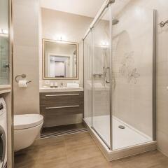 Отель P&O Apartments Bielany 6 Польша, Варшава - отзывы, цены и фото номеров - забронировать отель P&O Apartments Bielany 6 онлайн ванная