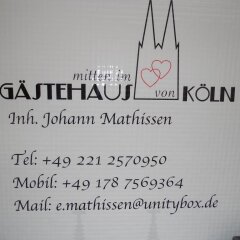 Отель Gästehaus Köln Германия, Кёльн - отзывы, цены и фото номеров - забронировать отель Gästehaus Köln онлайн интерьер отеля