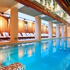 Отель Lucky Bansko Aparthotel SPA & Relax Болгария, Банско - отзывы, цены и фото номеров - забронировать отель Lucky Bansko Aparthotel SPA & Relax онлайн бассейн