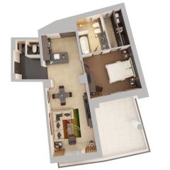 Flora Park Deluxe Hotel Apartments балкон