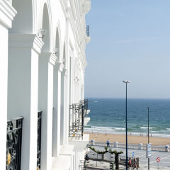 Отель Gran Hotel Sardinero Испания, Сантандер - отзывы, цены и фото номеров - забронировать отель Gran Hotel Sardinero онлайн пляж фото 2